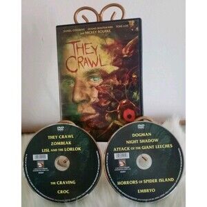 They Crawl: Includes 9 Bonus Movies (DVD, 2016, 2-Disc Set) Horror VGUC